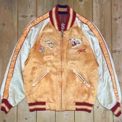 90's Pink Dragon ピンクドラゴン リバーシブル スカジャン L - メルカリ