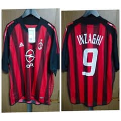 ACミラン インザーギ #9 オーセンティックユニフォーム 02/03 タグ付き