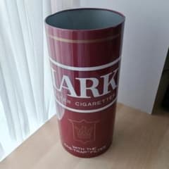 昭和レトロ 赤ラーク LARK タバコ 缶 ゴミ箱 傘立て スチール ごみ箱