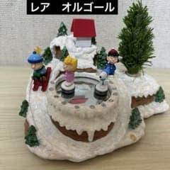 スヌーピー クリスマス オルゴール スケート サンキョー からくり