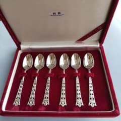 山崎金属工業 YAMACO 純銀スプーン アテネコーヒースプーン6本 - メルカリ