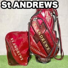 セントアンドリュース St ANDREWS キャディバッグ ゴルフバッグ レッド
