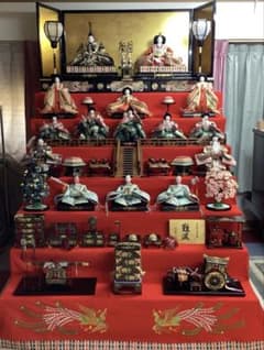 雛人形 七段飾り 西陣織高級金襴 難波 45号 熊倉基安作 中古品 - メルカリ