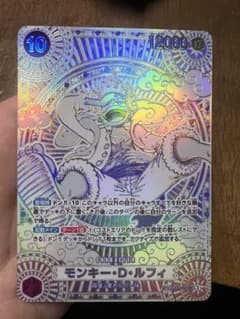 ワンピースカードルフィspシークレット 3周年 銀 神速の拳 OP-11 ニカ