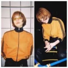 小松菜奈 adidas ジャージ オレンジ トラックジャケット 3号 - メルカリ
