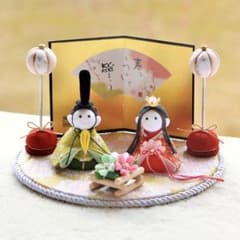 ちりめん細工 ひな人形 可愛い桜雛 7点セット - メルカリ