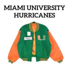 神レア】 MIAMI アメフト HURRICANES スタジャン ハリケーンズ - メルカリ