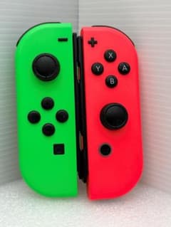 Nintendo Switch Joy-Con 左右セット 緑／ピンク - メルカリ