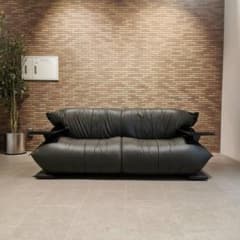 在庫一掃セール◇MORISHIGE 森繫｜G-アーク｜本革張り｜2Pソファ