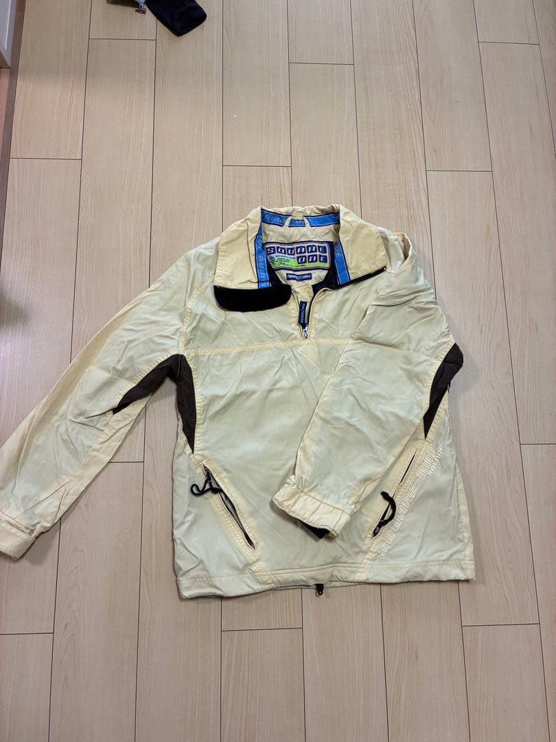 SQUARE ONE TORAYVELT ジャケット XS クリーム色 上下 エックスガール（X-gir）（レディース）ショート トラック ジャケット