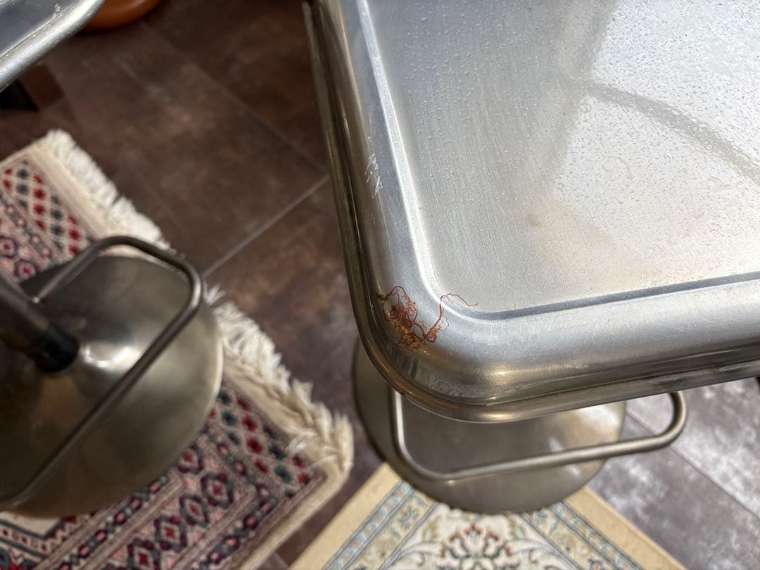 アメリカン ブリキ調 カウンターチェア バーカウンター バーチェア 4