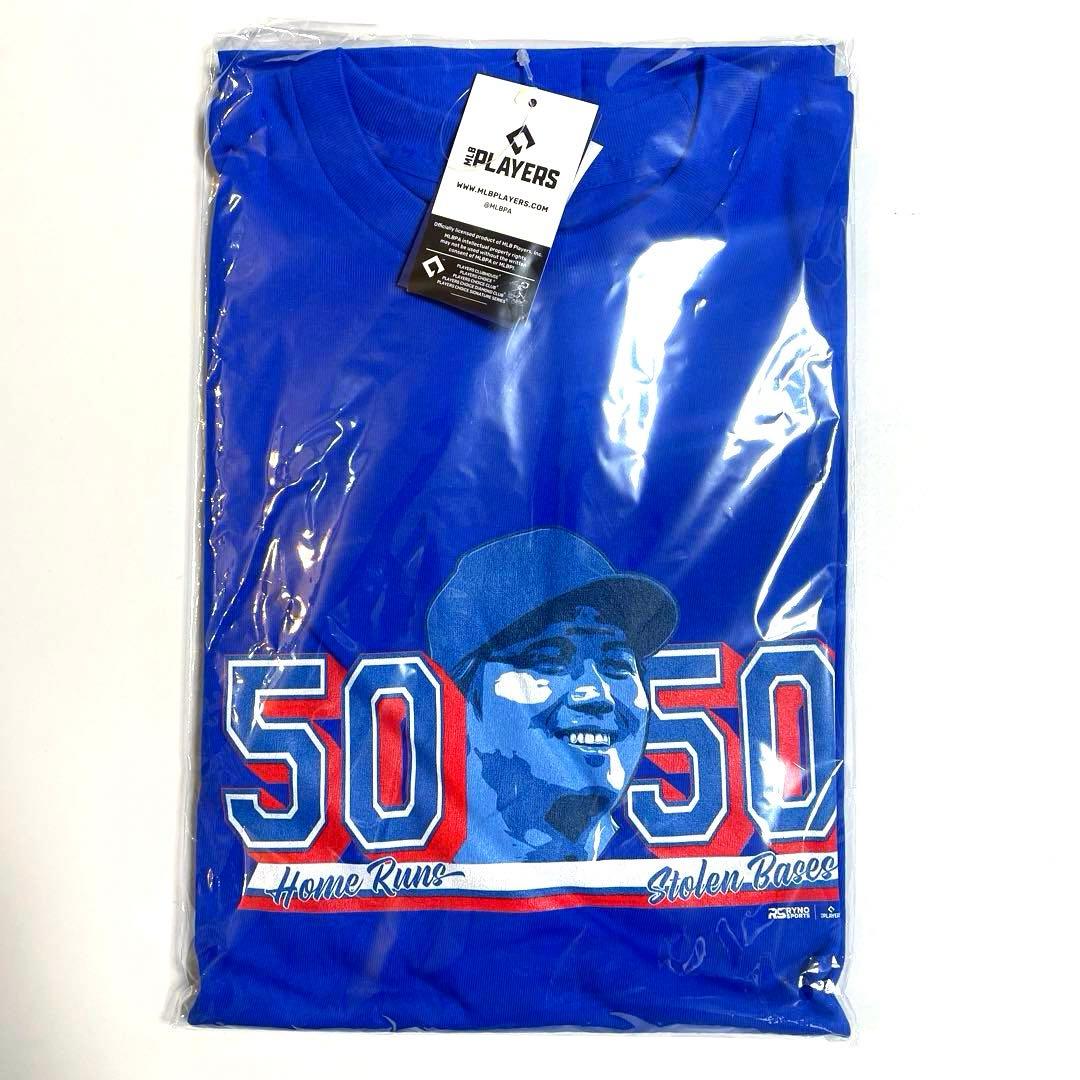 MLB ドジャース　50-50記念限定Tシャツ　メモリアルプリント　大谷翔平 楽天市場】50/50 大谷翔平 Tシャツ ドジャース 公式 野球 MLB