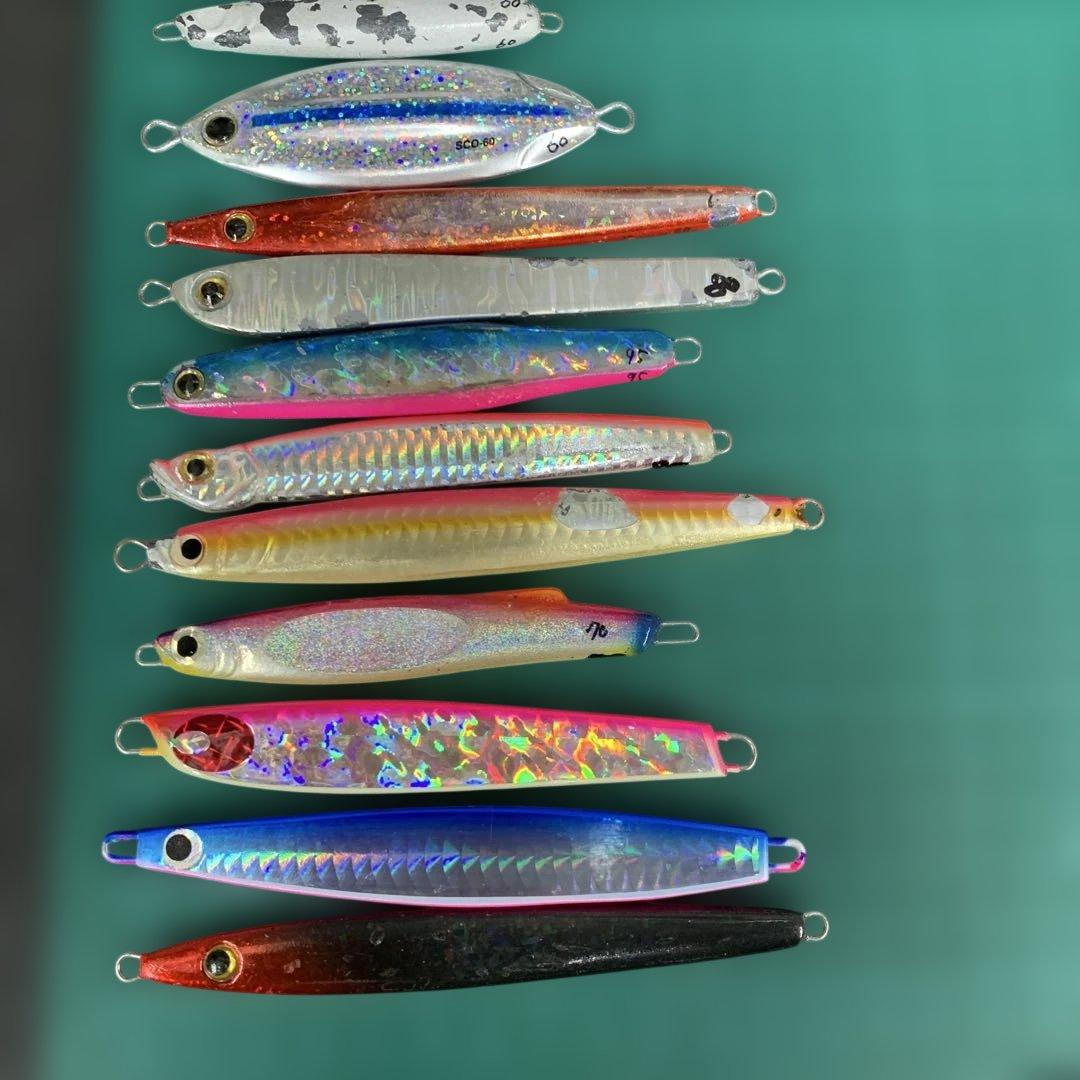 118 メタルジグセット ショアジギング 60g70g80g90g100g - メルカリ