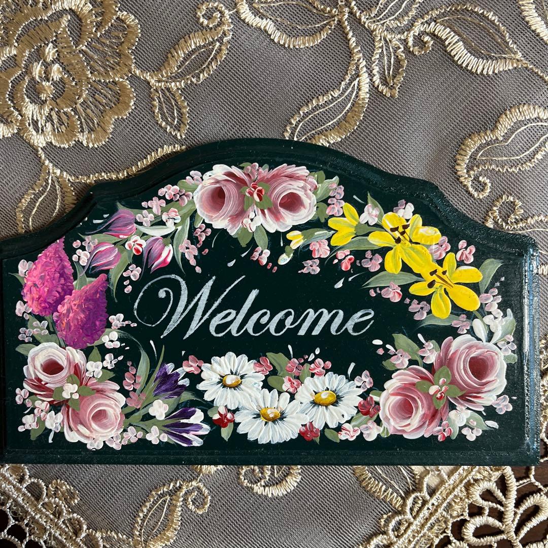 トールペイント，ウェルカムボード - メルカリ