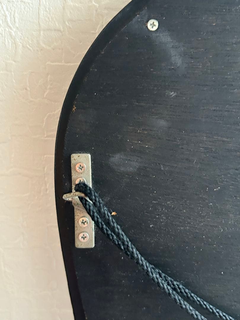 アンティーク ニッカ 壁掛け鏡 リボン ウォールミラー 昭和レトロ