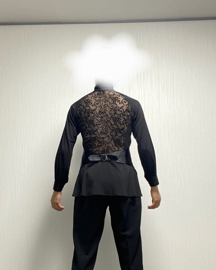 【新品ラテシャツ】社交ダンス競技用ラテンアメリカンシャツ 男性社交ダンス衣装 競技用 ラテンダンスシャツ メンズラテンシャツ