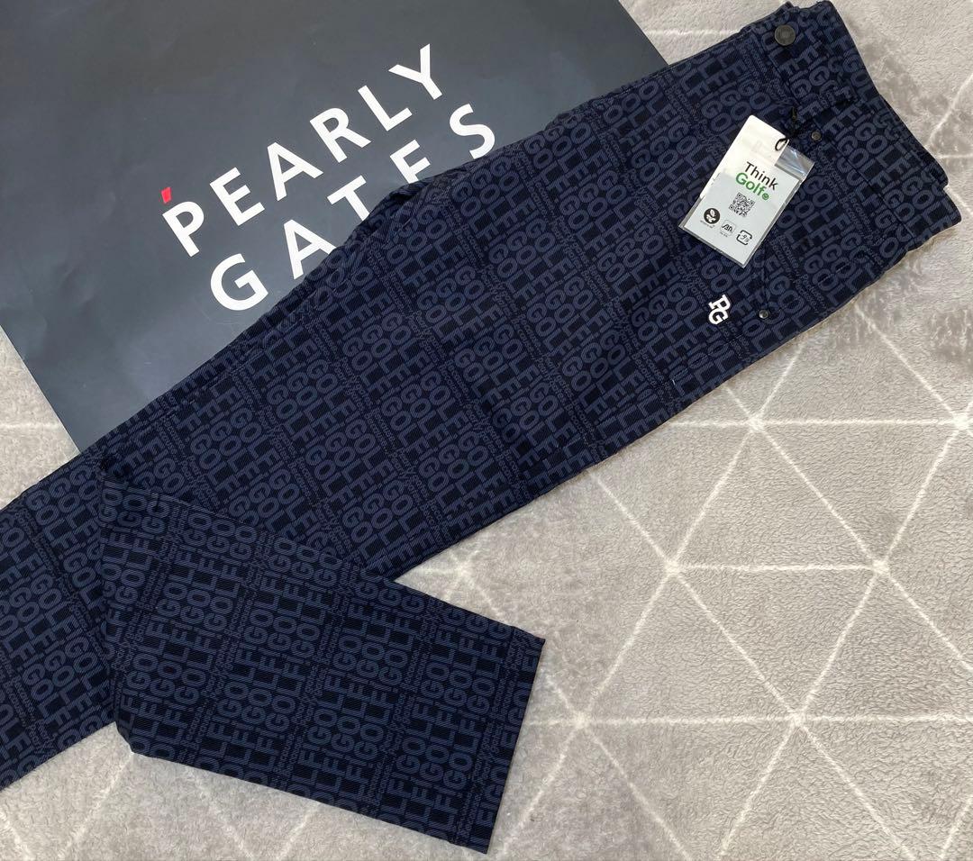 新品 パーリーゲイツ コットンストレッチカルゼ表ピーチパンツ(6)サイズLL/紺 C/Peストレッチカルゼ裏地付きパンツ | PEARLY GATES（パーリーゲイツ