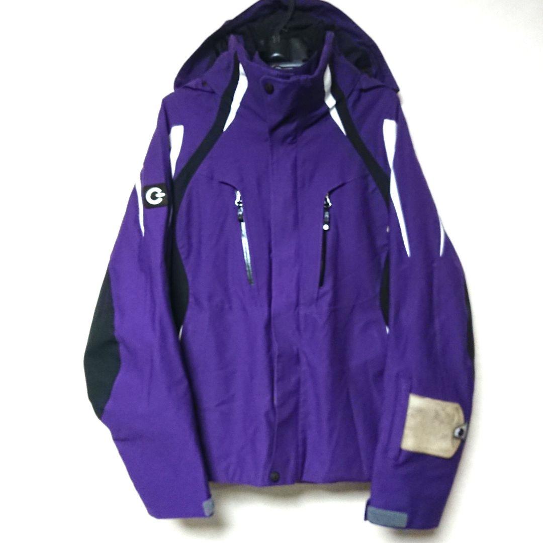 送料無料【GOLDWIN】紫×黒×白スキージャケット M 公式・セール】ウィメンズゴアテックスツーレイヤージャケット