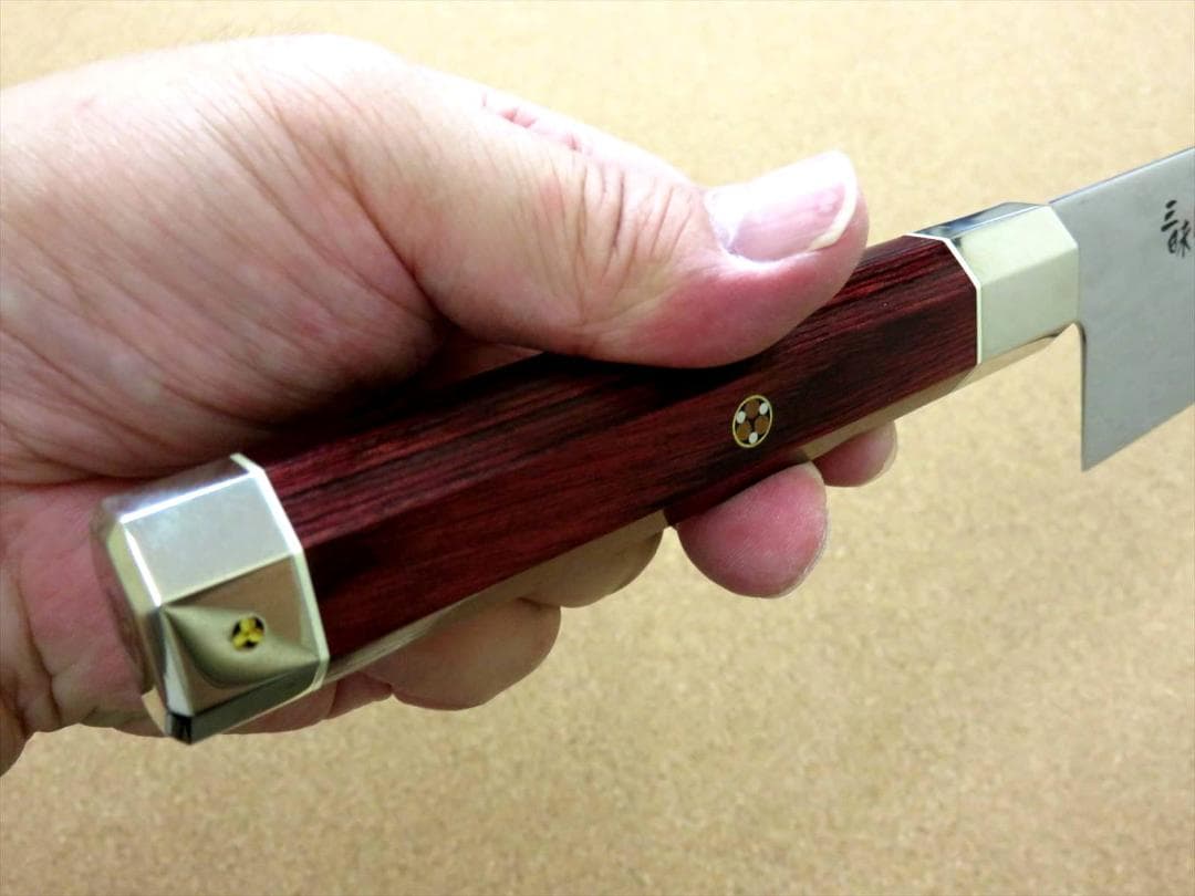 関の刃物 牛刀 240mm 三昧 荒波 コアレス鋼 野菜 肉切 両刃万能洋包丁