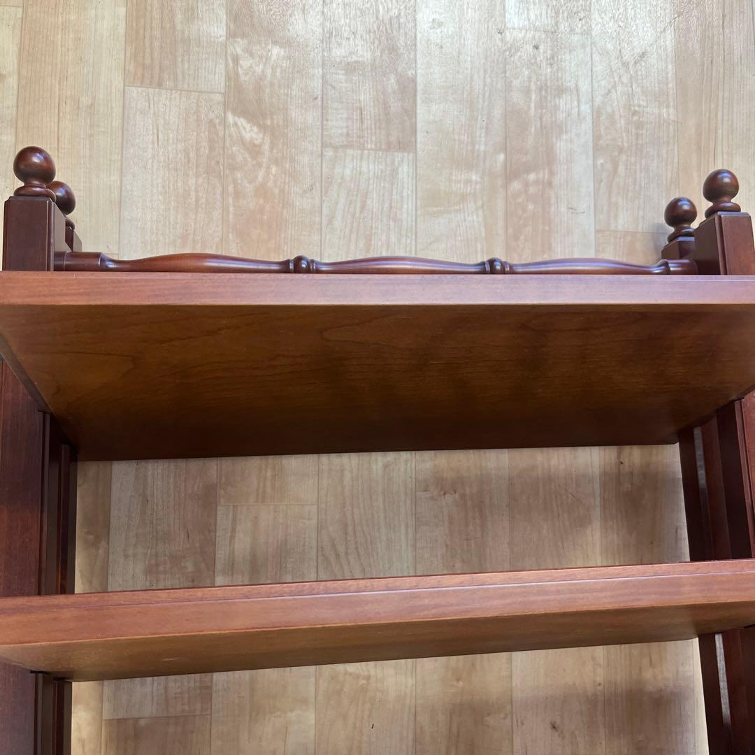 昭和レトロ】マガジンラック アンティーク 木製 新聞ラック