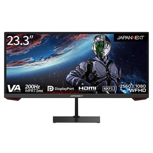 【新品未使用】JAPANNEXT 23.3インチ ウルトラワイドモニター JAPANNEXT（ジャパンネクスト） デスクワーク液晶モニター PC パソコン