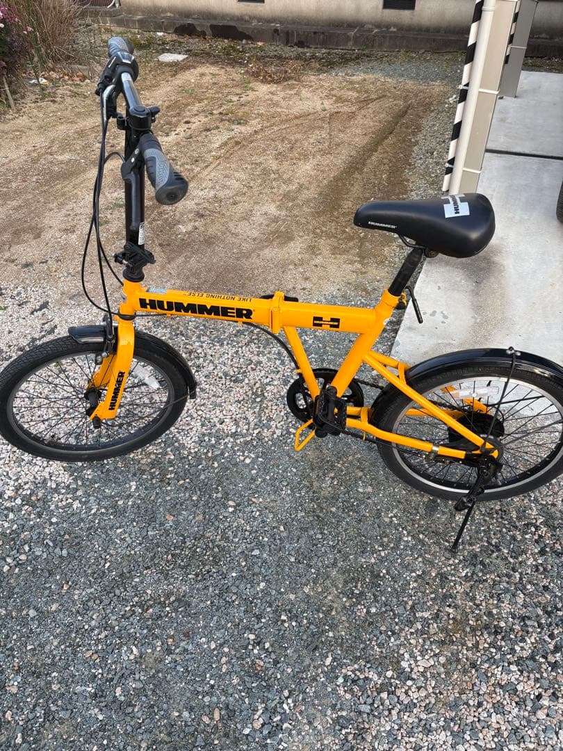 HUMMER 折りたたみ自転車 オレンジ引き取り限定福岡から出品です