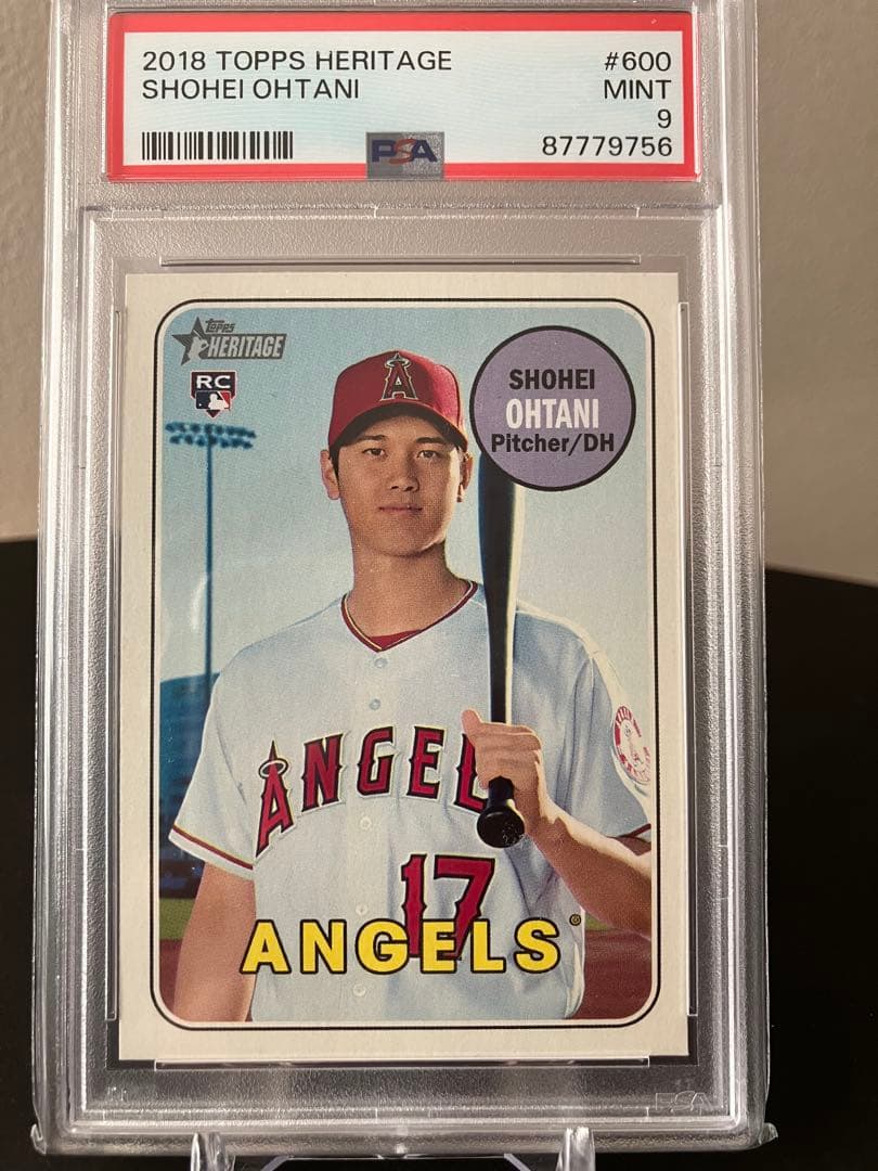 大谷翔平ルーキーカード 2018 Topps Heritage psa9 - メルカリ