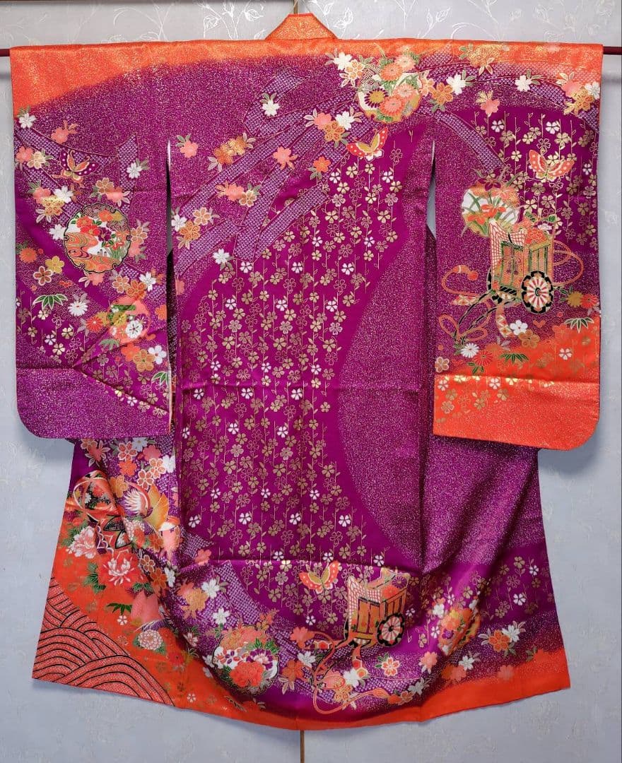 RK551子供着物7歳前後用着丈135センチ裄丈55センチ正絹めちゃくちゃ綺麗 楽天市場】＼創業祭セール／ 【ランキング1位受賞】 七五三 着物 7歳