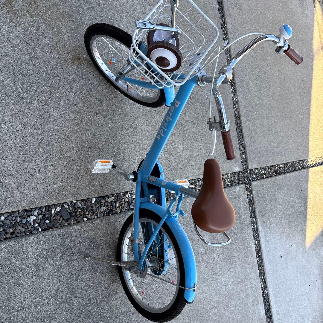 Parkside 子供用自転車 水色 a.n.design-works 自転車 子供 18インチ 女 男 おしゃれ キッズ 身長