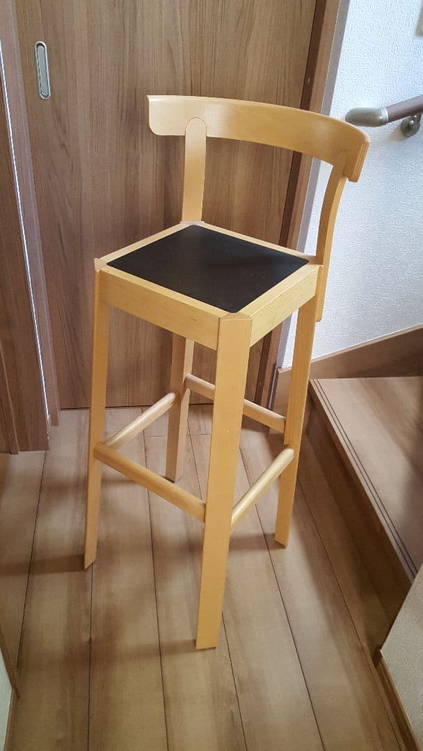 【最終値下げ】北欧家具 GARSNESヤシネス ハイチェア- ニーチェアエックス ロッキング・ナチュラル × レンガ | D&DEPARTMENT