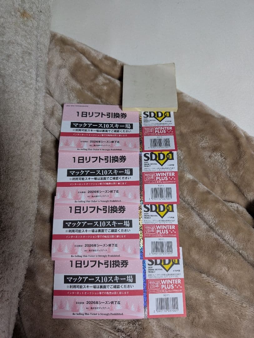マックアース10スキー場 1日リフト引換券 4枚 - メルカリ