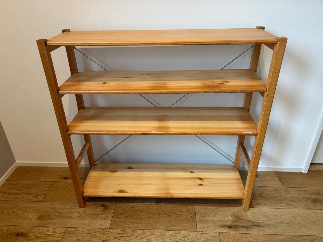 無印良品 パイン材ユニットシェルフ 小 幅86×奥行26×高さ83cm パイン材ユニットシェルフ・86cm幅・小 | 無印良品