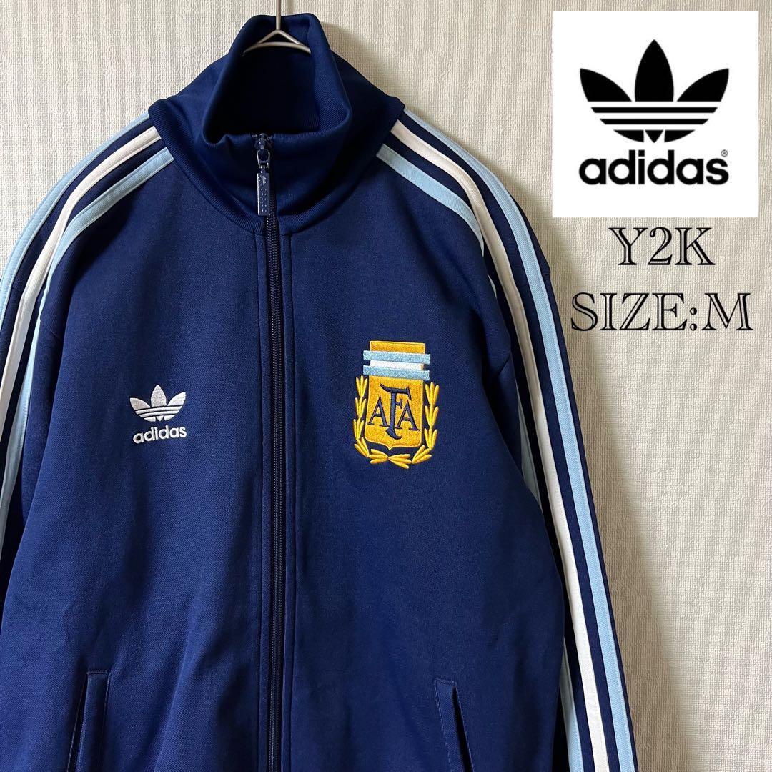 Y2K adidas/アルゼンチン代表 トラックジャケット/M/ネイビー - メルカリ