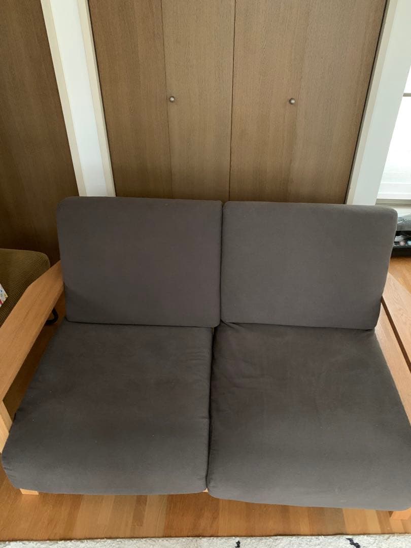 無印良品　ウレタンポケットコイル2シーター 人気の無印良品(MUJI)のウレタンポケットコイル 2シーターソファ