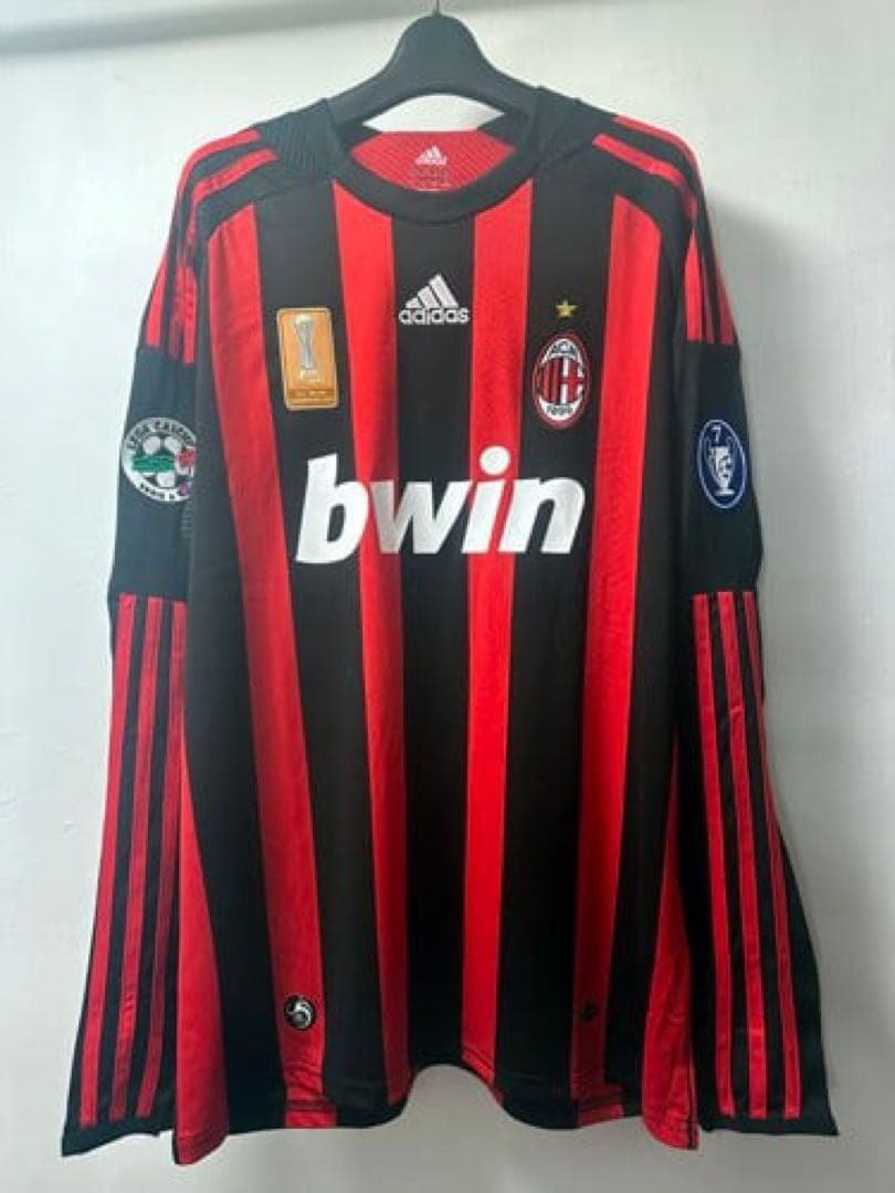 と*も様 ACミラン / 32番 / Lサイズ / ベッカム 新品/タグ付き】08/09 ACミラン ♯32 ベッカム【Lサイズ相当】ホーム