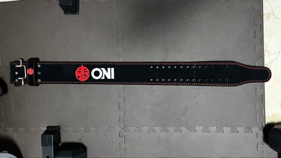 ONI ウエイトトレーニング パワーベルト　M ONI 鬼 フックバックルベルト パワーベルト 13mm厚 IPF公認 – ONI 武器