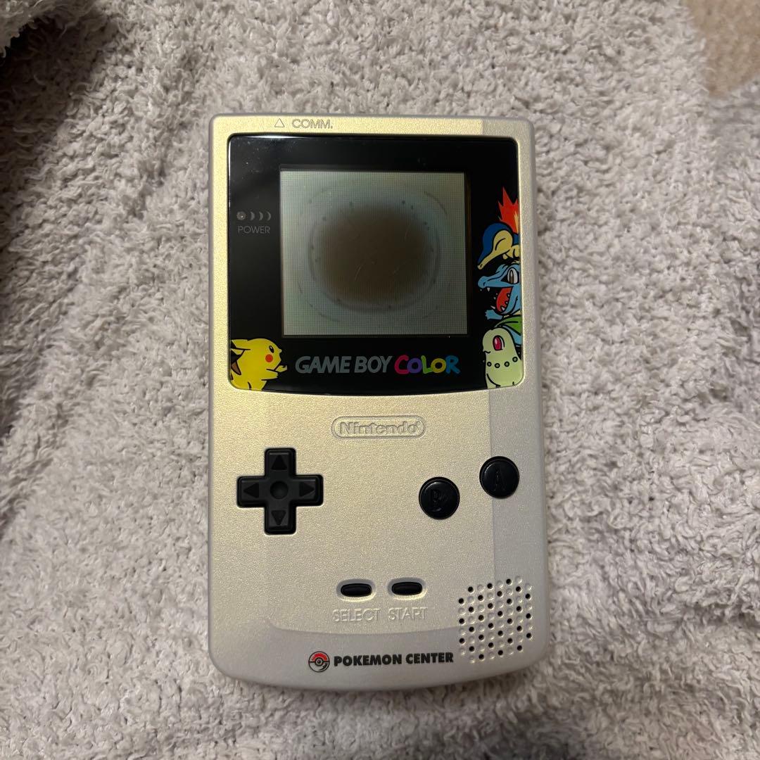 ジャンク品 ポケモン ゲームボーイカラー金銀記念ver