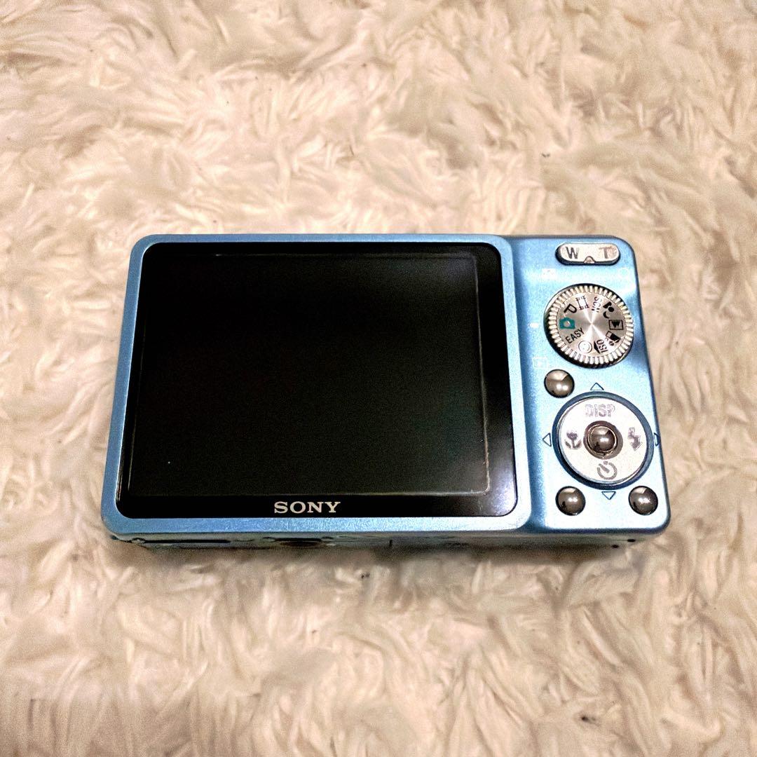 SONY 美品✨cyber shot dsc-w220 希少ブルー 85-10 - メルカリ