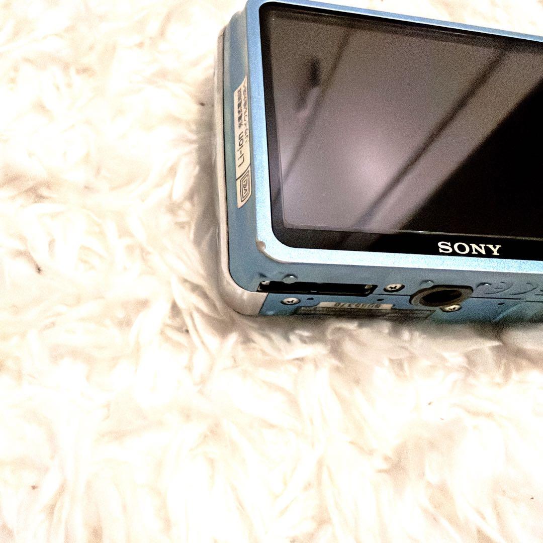 SONY 美品✨cyber shot dsc-w220 希少ブルー 85-10 - メルカリ