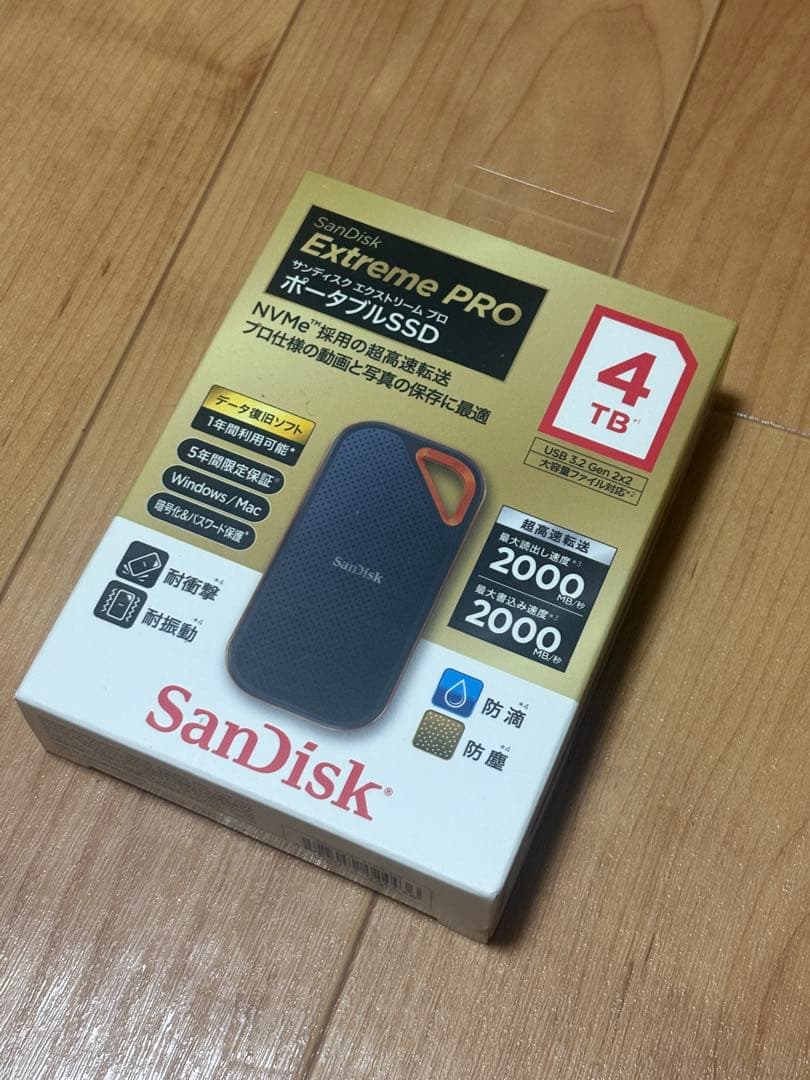 SanDisk Extreme PRO 4TB 外付けSSD 猫さん専用 SanDisk Extreme PRO 4TB 外付けSSD 猫さん専用 SanDisk Extreme PRO