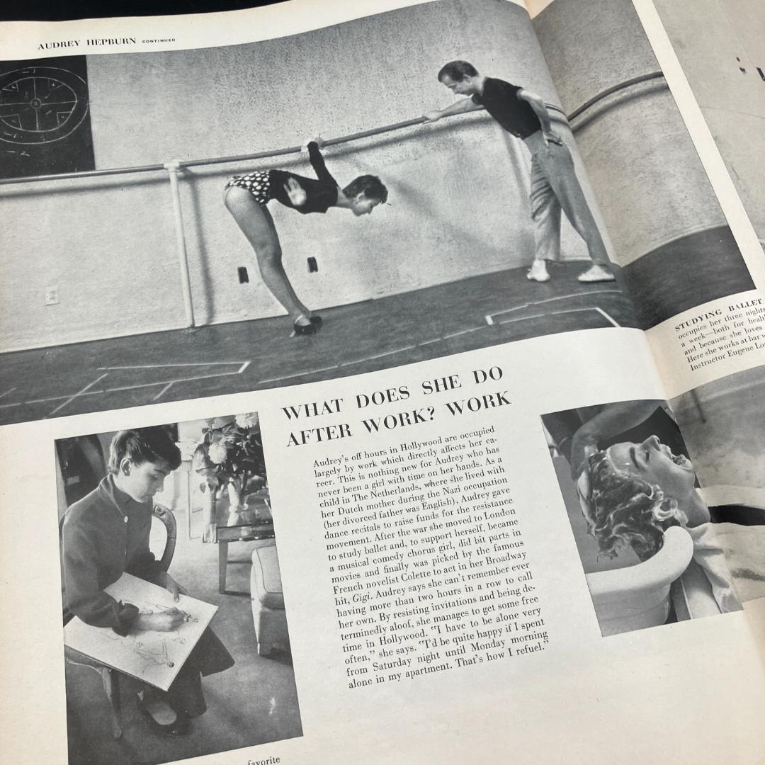 1950年代 当時物 オードリーヘップバーン 表紙 LIFE誌 ビンテージ雑誌