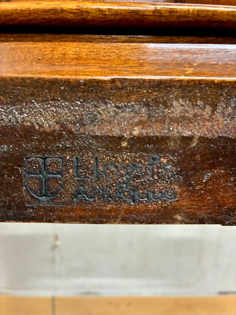 管446☆イギリス製☆ロイズアンティークス☆クィーンアンチェアー