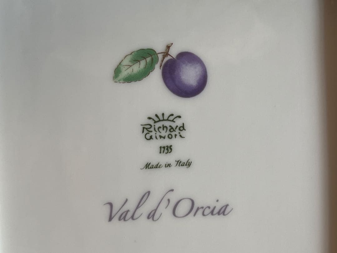 リチャードジノリ　ペルージャ　スクエアプレート　15.5cm