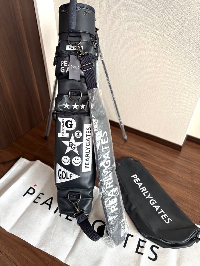 新品】PEARLY GATES セルフスタンドバッグ ネイビー - メルカリ
