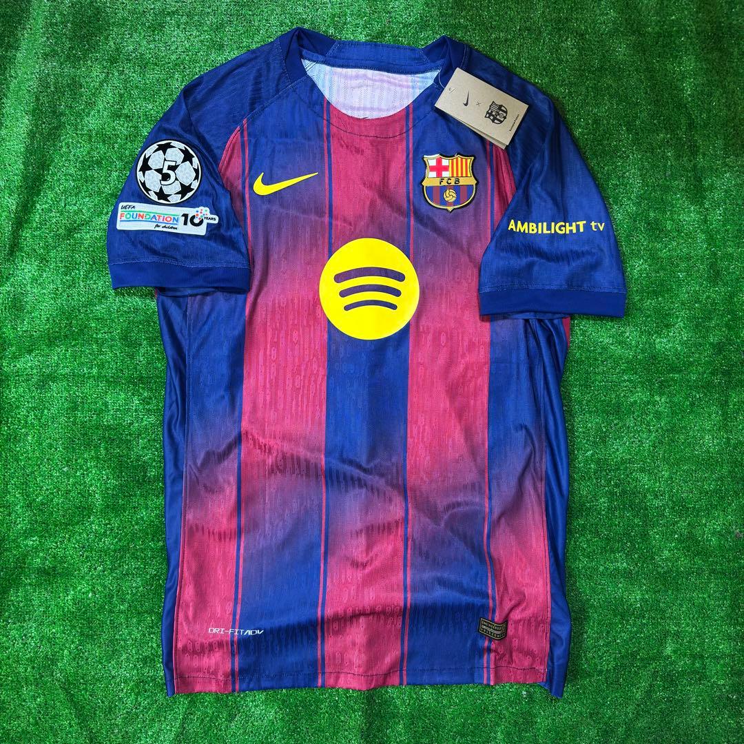 バルセロナ 25-26 オーセンティックユニフォーム　ヤマル10番 CL仕様 バルセロナ 25/26 オーセンティック ユニフォーム ホーム ラミン