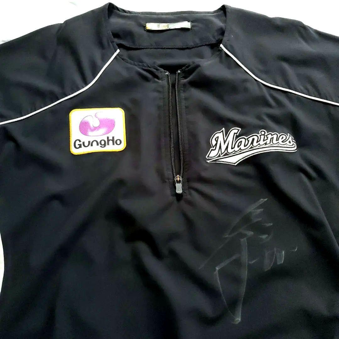 ロッテ ユニフォーム サイン 鳥谷 選手着用 千葉 ロッテマリーンズ