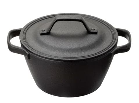 ★美品/ OIGEN及源 南部鉄器　鉄鍋 及源鋳造（OIGEN）南部鉄器 盛栄堂 ニューラウンド万能鍋 27cm F-157