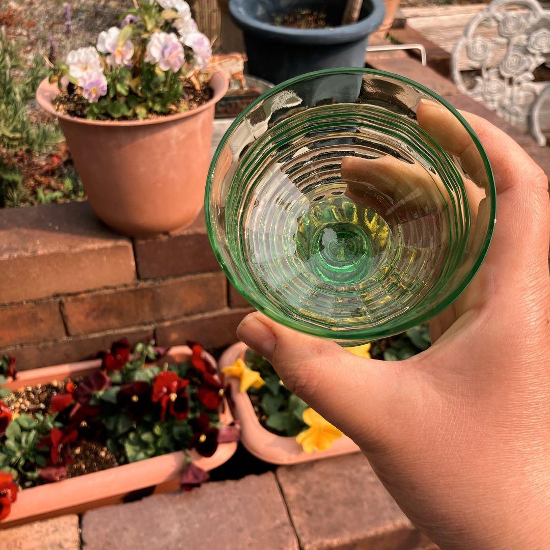 氷カップ ウランガラス ペア ウラン ガラス 氷コップ デザートカップ