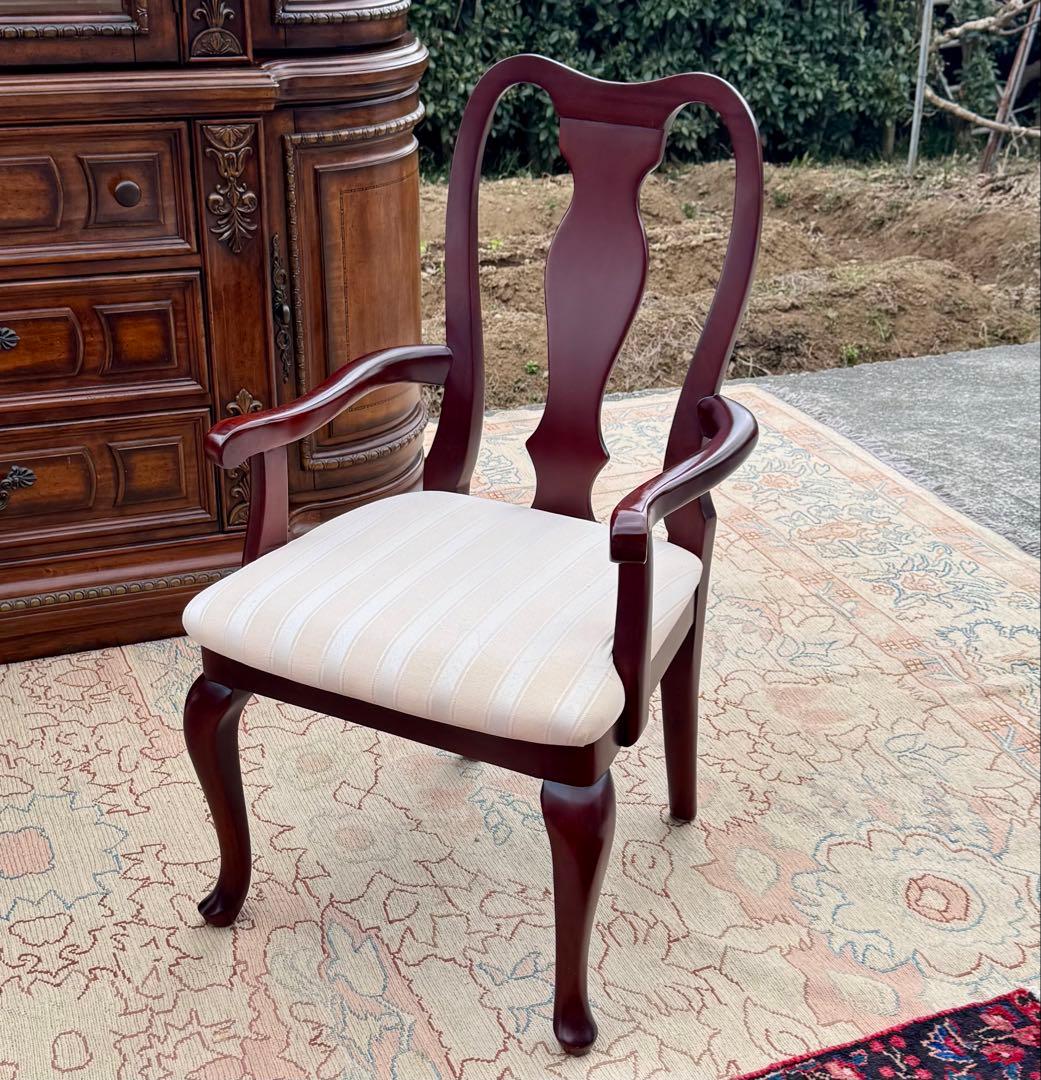 IDC大塚家具 クイーンアン様式 マホガニー ダイニングチェア1脚 IDC大塚家具 クイーンアン様式 マホガニーダイニングチェア1脚 - メルカリ