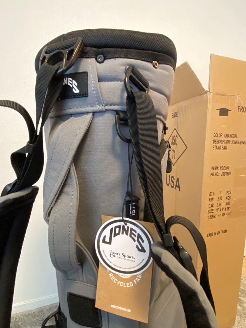 JONES GOLF ROVER スタンドバッグ グレー ローバー 純正ポーチ - メルカリ